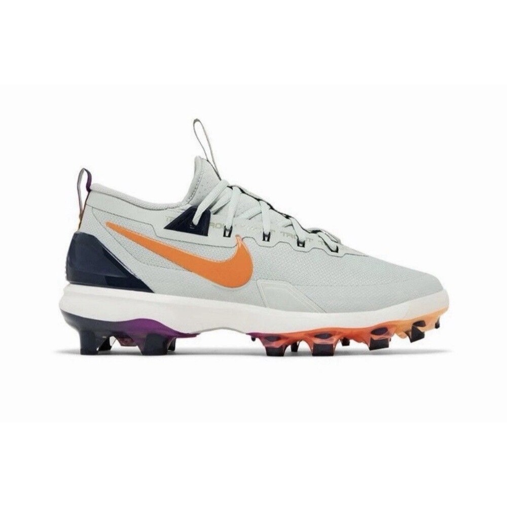 Size 12 Nike Force Zoom Trout 9 Elite MCS Baseball Cleats Gray HF1116-001